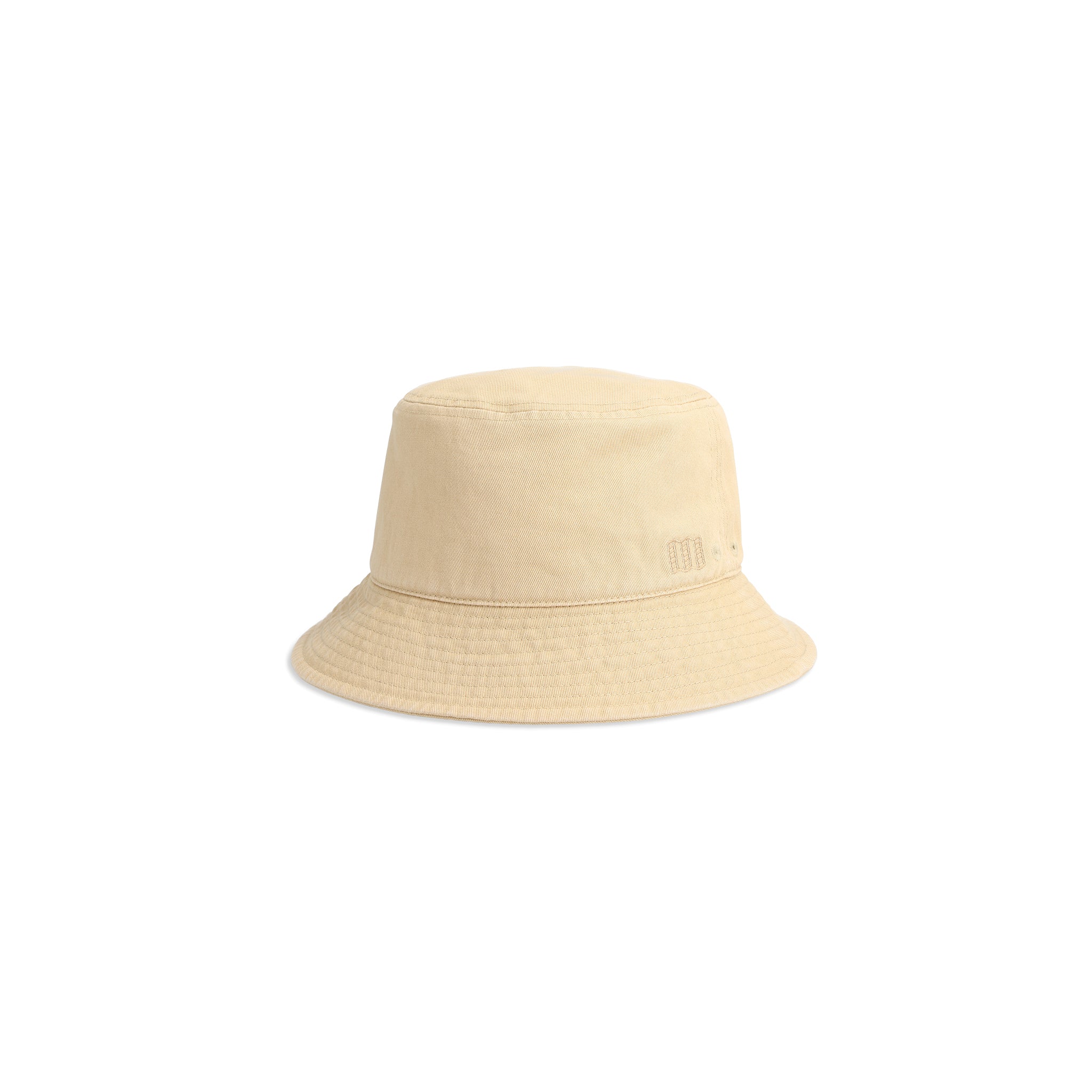 Vue avant du chapeau Dirt Bucket de Topo Designs en "Sahara".