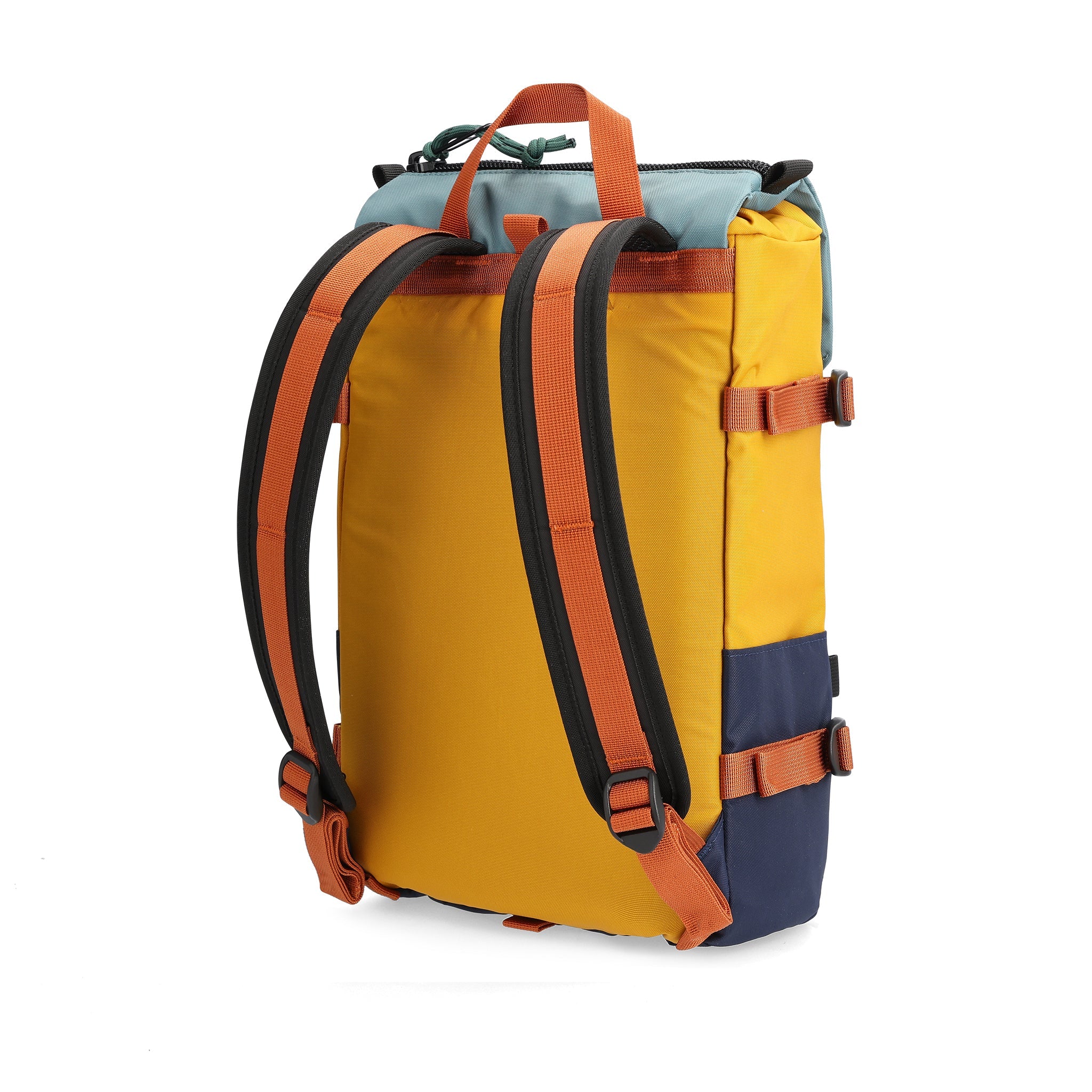 Vue arrière du Topo Designs Rover Pack Mini en "Navy / Mustard"