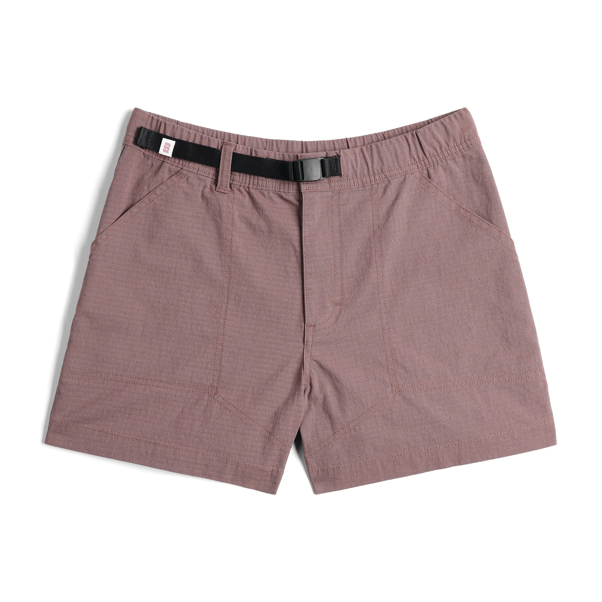 Vue avant du Topo Designs Mountain Short Ripstop - Femmes en "Peppercorn"