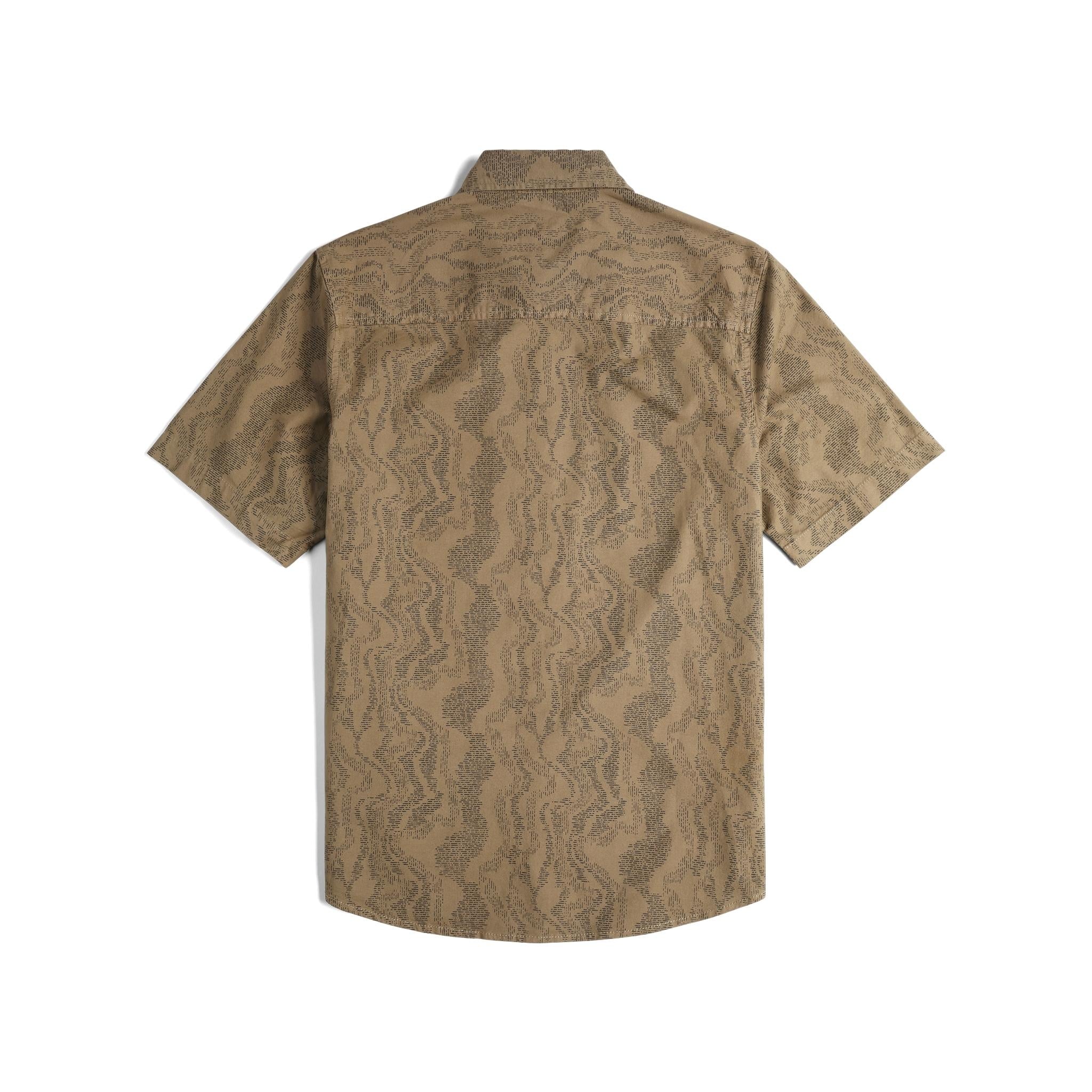 Vue arrière de Topo Designs Dirt Desert Chemise Ss - Hommes en "Elmwood River Bed"