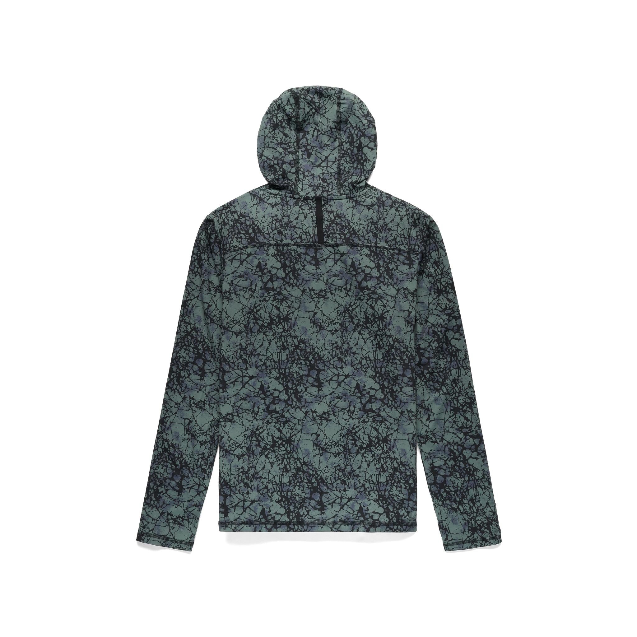 Vue arrière du Topo Designs Sun Hoodie - Hommes en "Synapse Black"