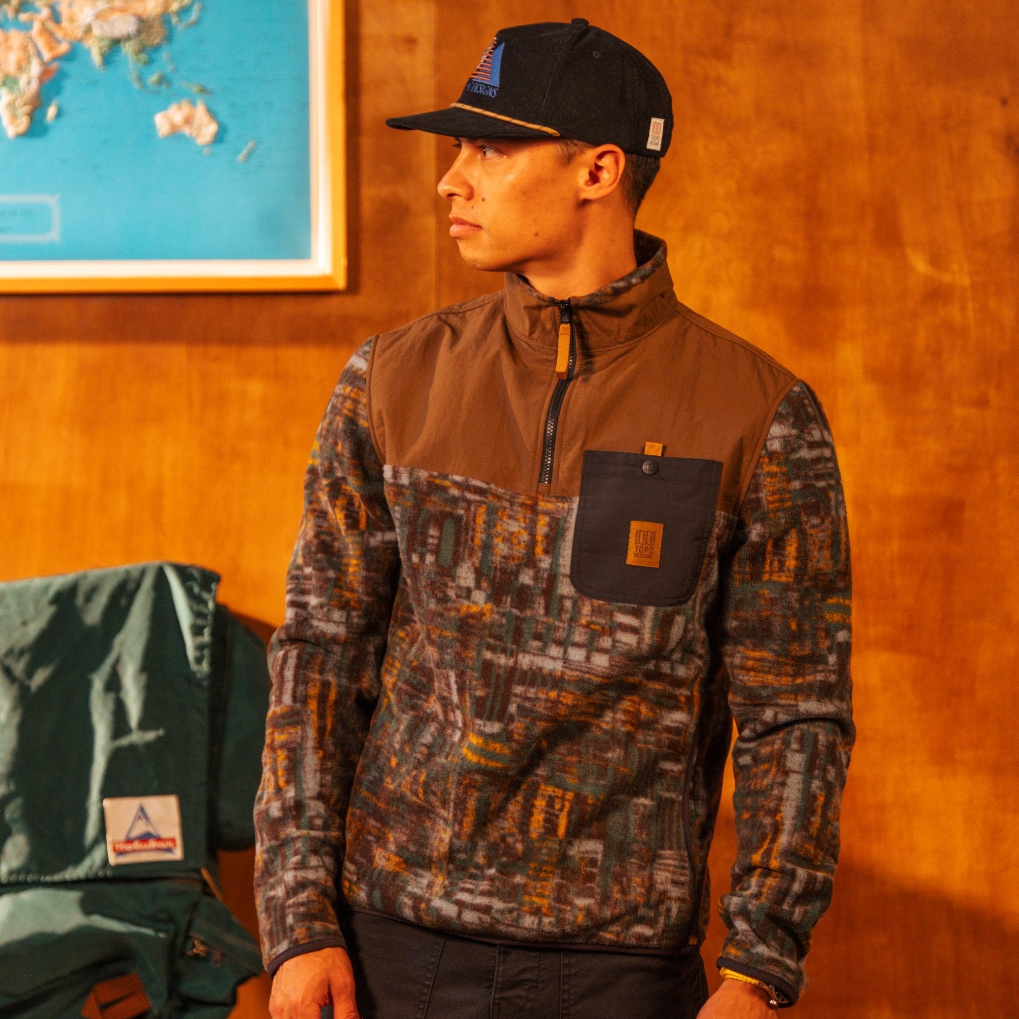 Polaire légère Vista 1/4 Zip - Hommes vue 2 Topo Designs