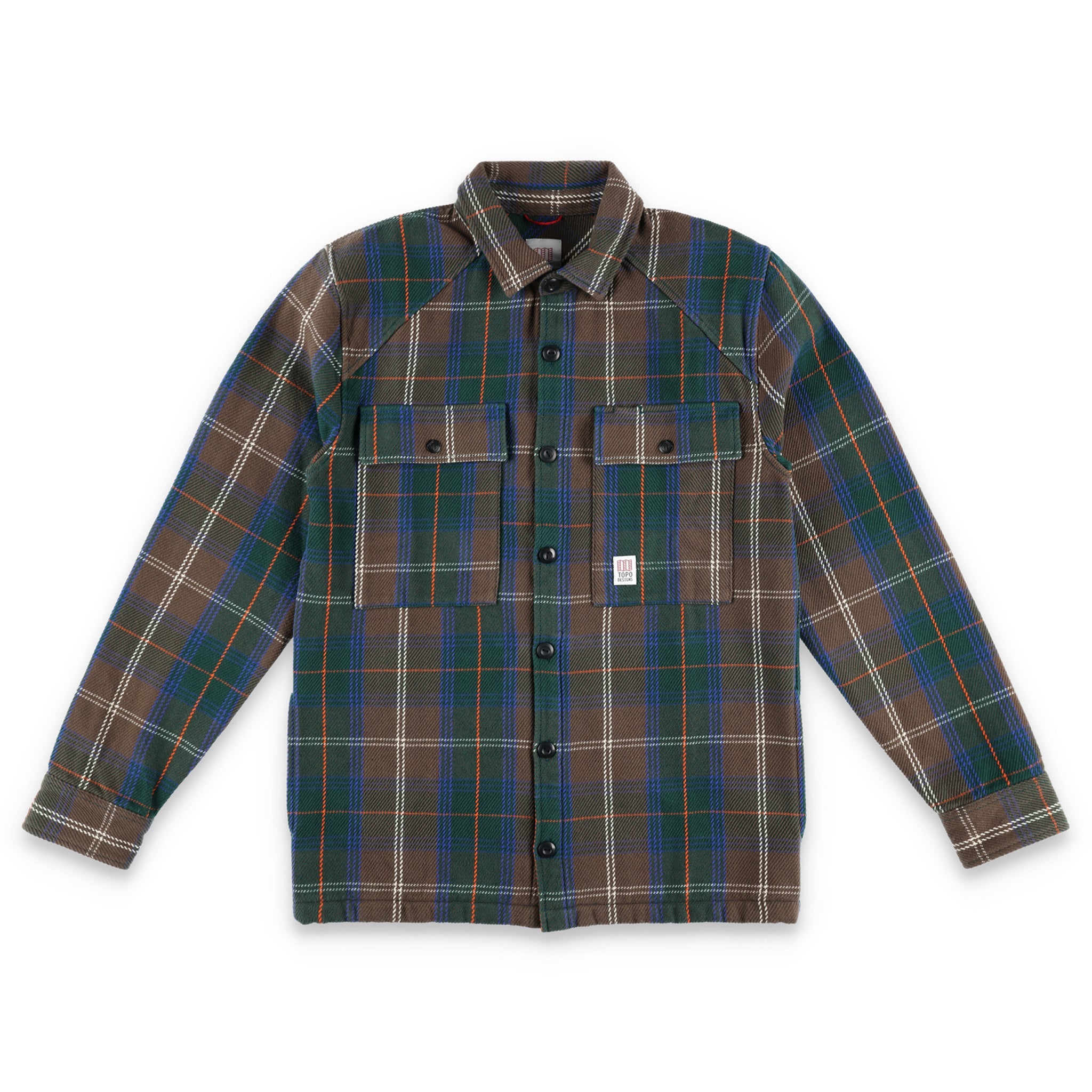 Topo Designs Hommes Mountain Chemise Veste en "Blue / Red Plaid"