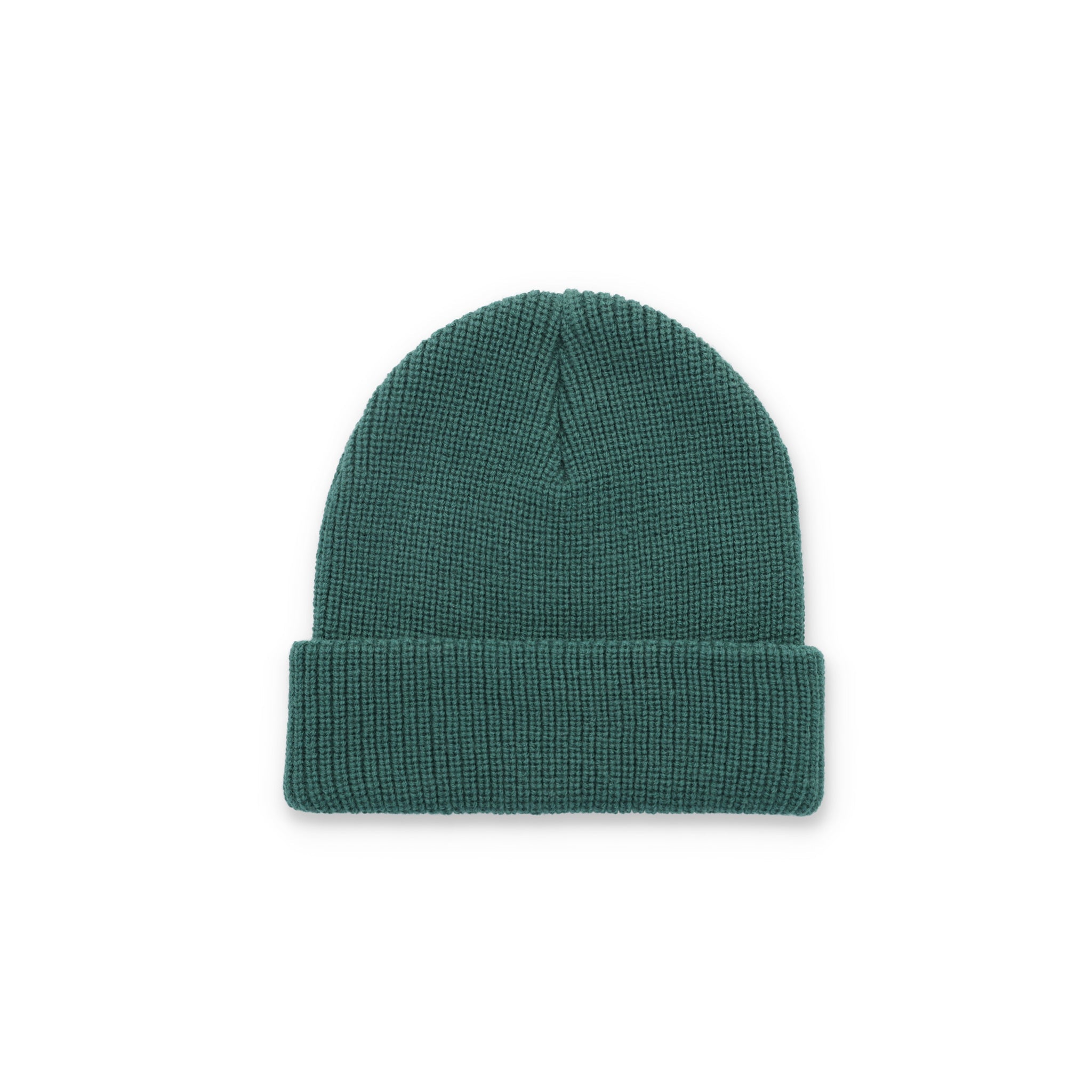 Dos du bonnet à manchettes Watch Cap de Topo Designs en vert "forêt".