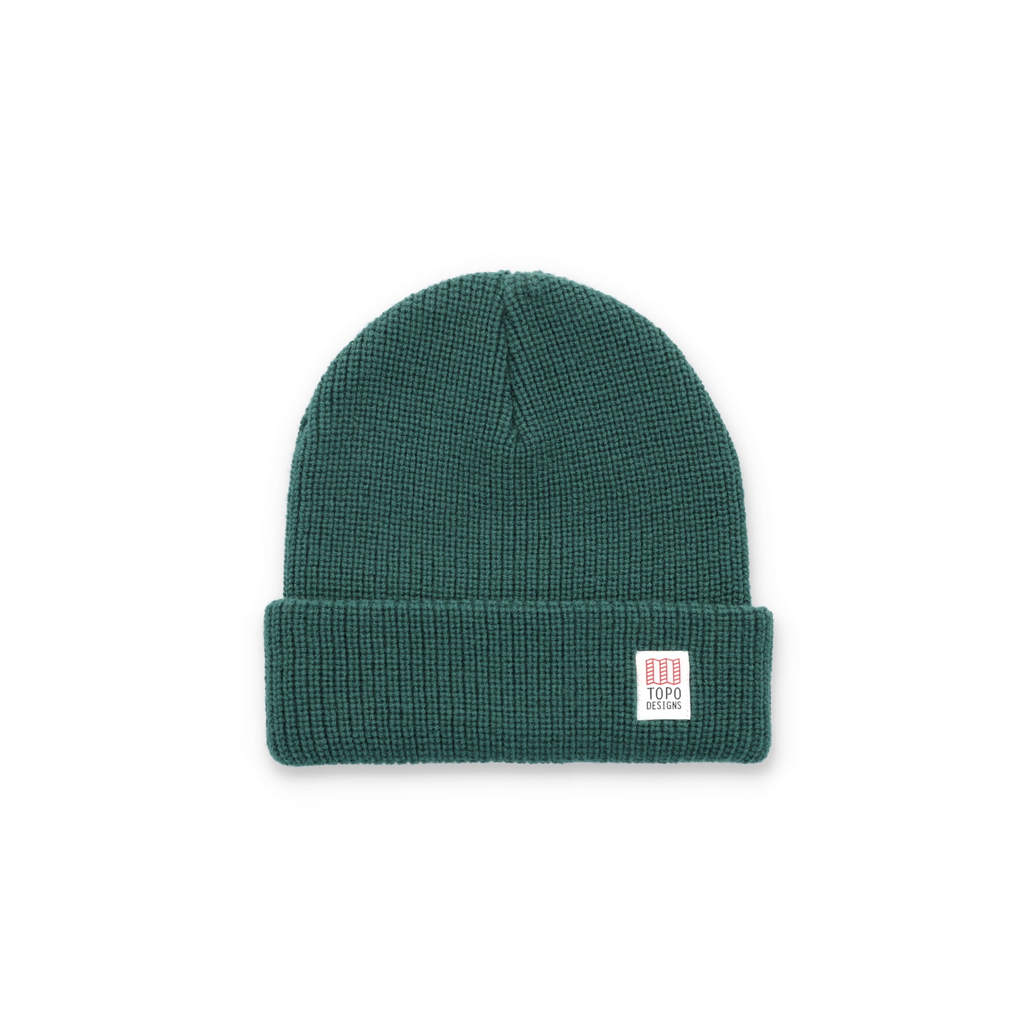 Bonnet à manchettes Watch Cap de Topo Designs en vert "forêt".