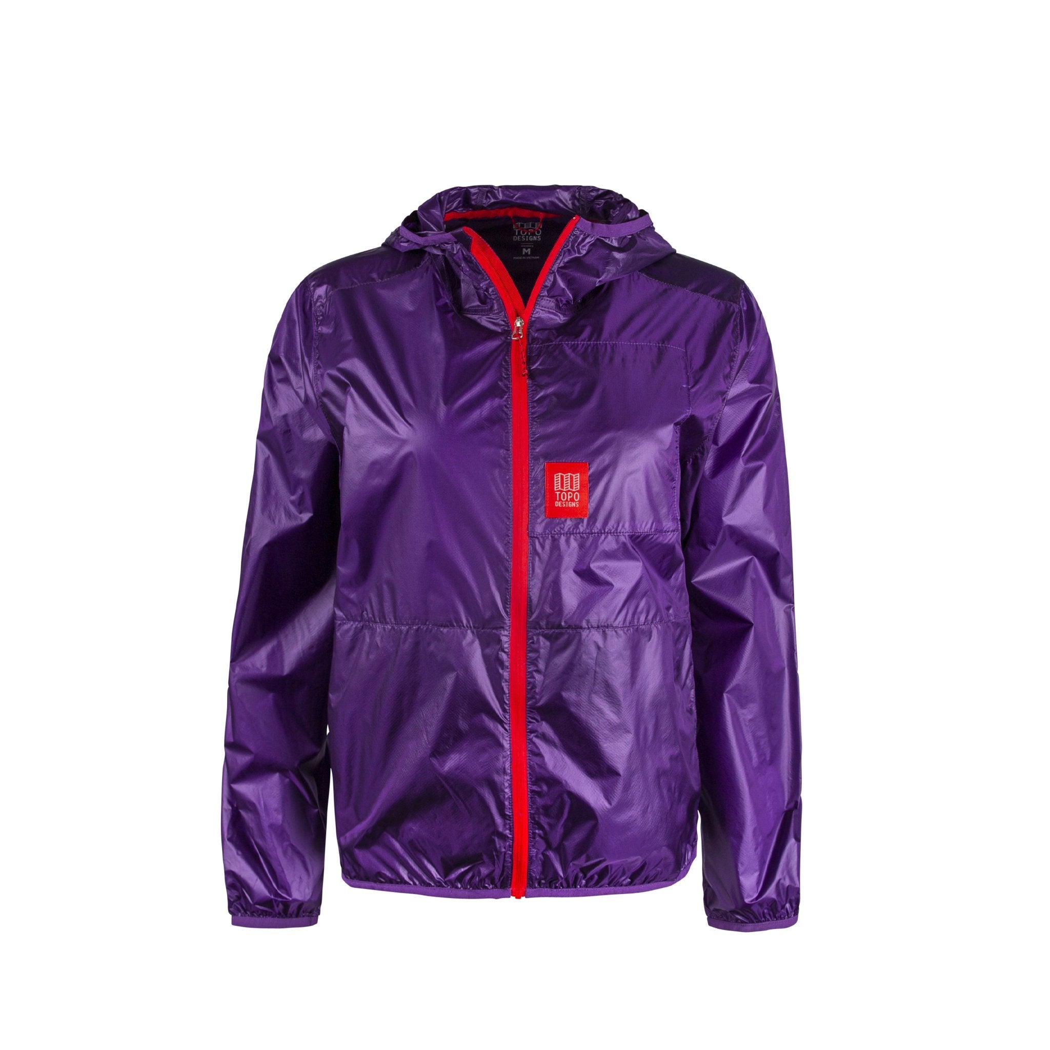 Topo Designs Femmes Ultralight packable windbreaker Veste in purple